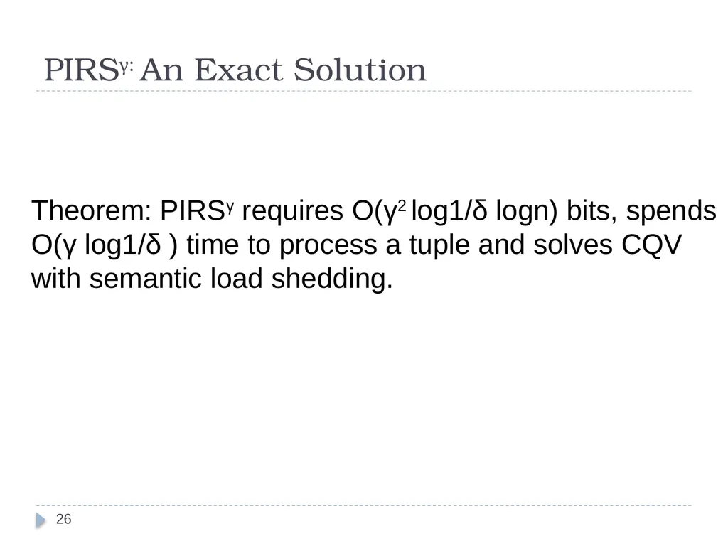 Query Assurance on Data Streams Ke Yi (AT&T Labs, - slide 26 of 33