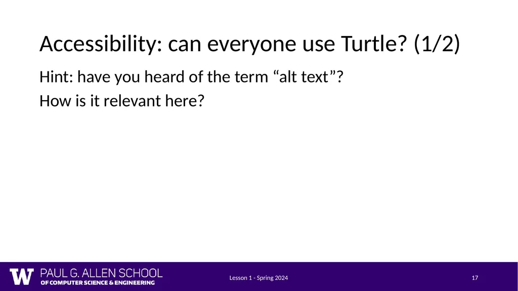 Lesson 1 - Spring 2024 1 CSE 121 Lesson 1: - slide 17 of 22