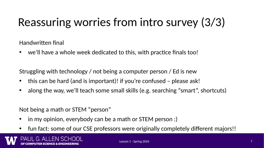 Lesson 1 - Spring 2024 1 CSE 121 Lesson 1: - slide 7 of 22