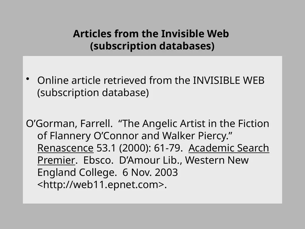 Using MLA Format Sample Citations The Writing and - slide 9 of 11
