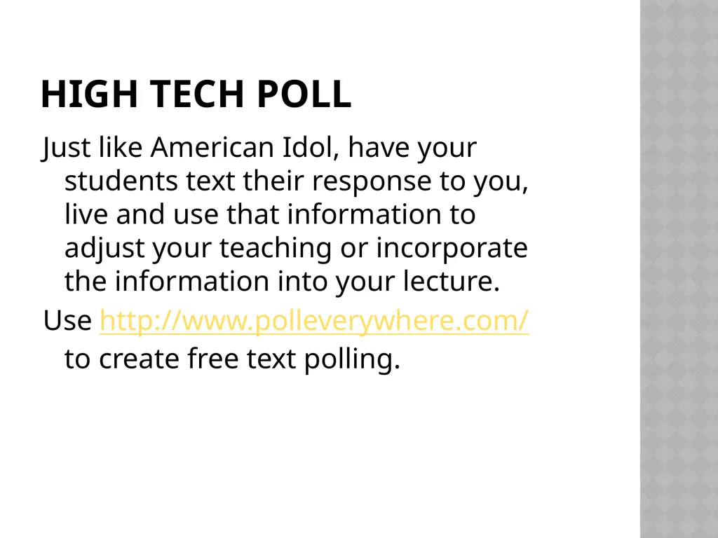 Student Engagement An engaging presentation - slide 13 of 19