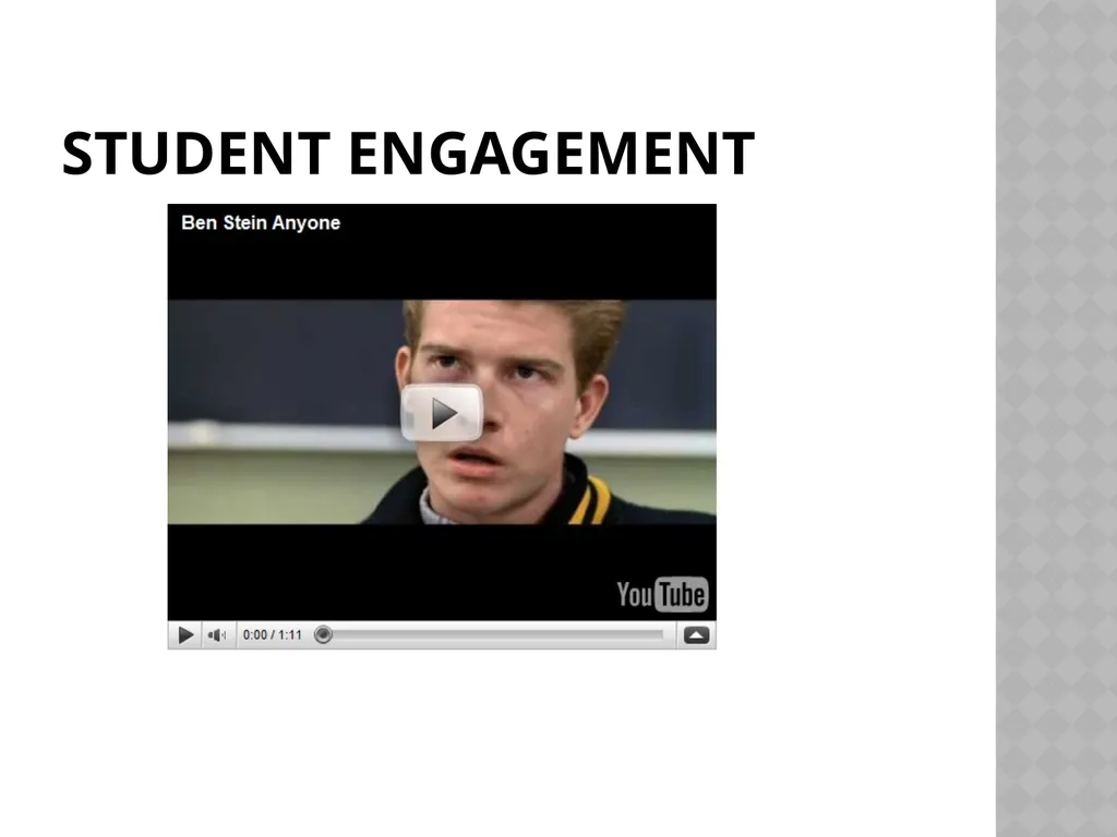 Student Engagement An engaging presentation - slide 3 of 19