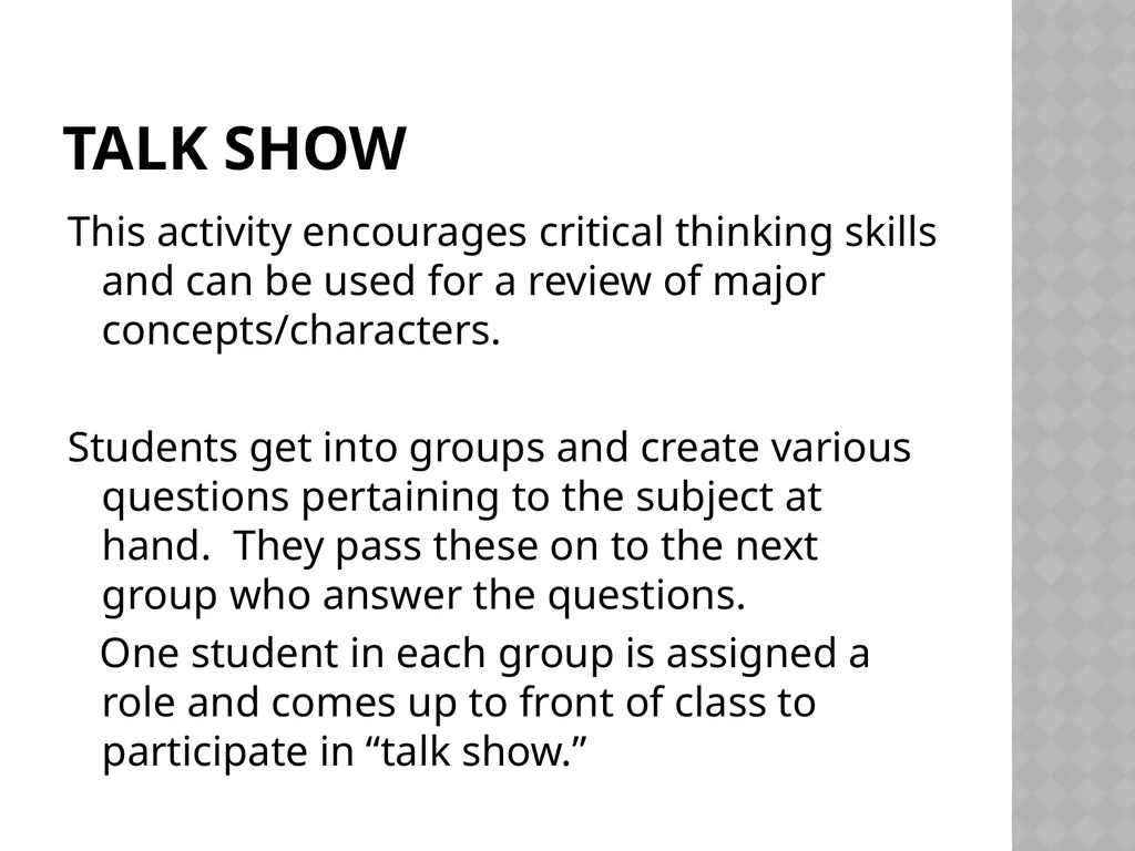 Student Engagement An engaging presentation - slide 10 of 19