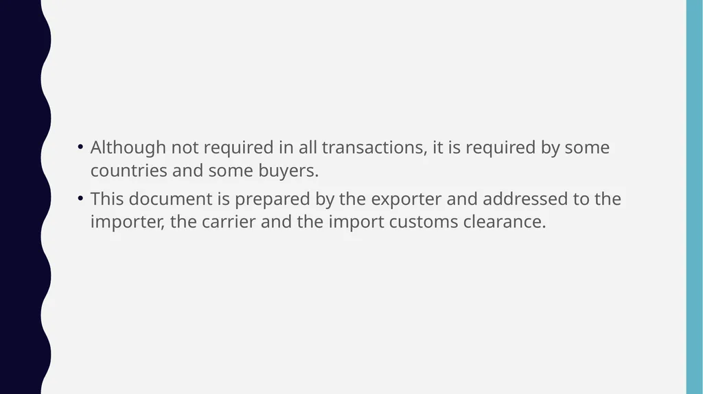 TRANSPORTatıon DOcUMENTS GENERAL INFO We all know, - slide 36 of 41