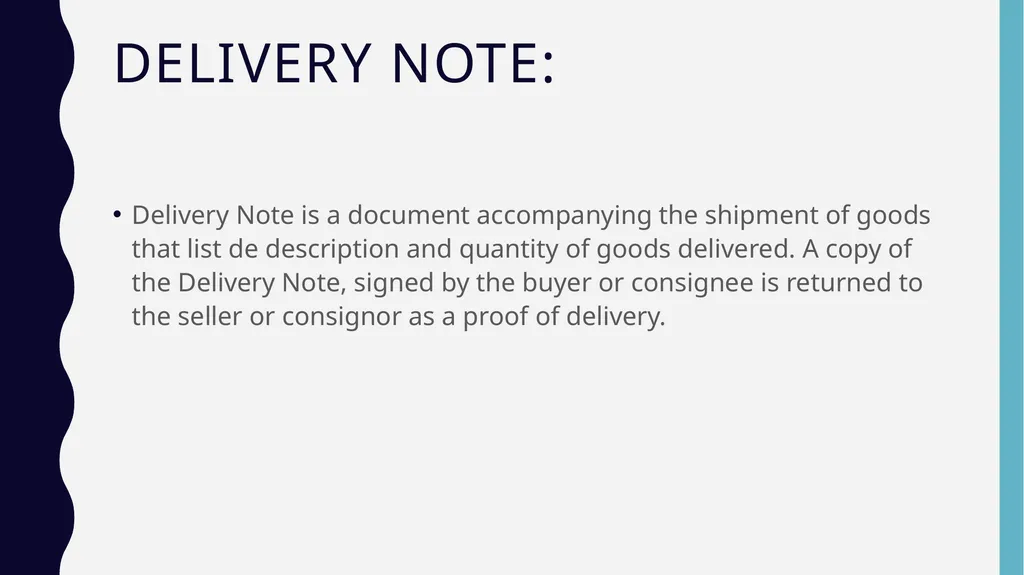 TRANSPORTatıon DOcUMENTS GENERAL INFO We all know, - slide 37 of 41