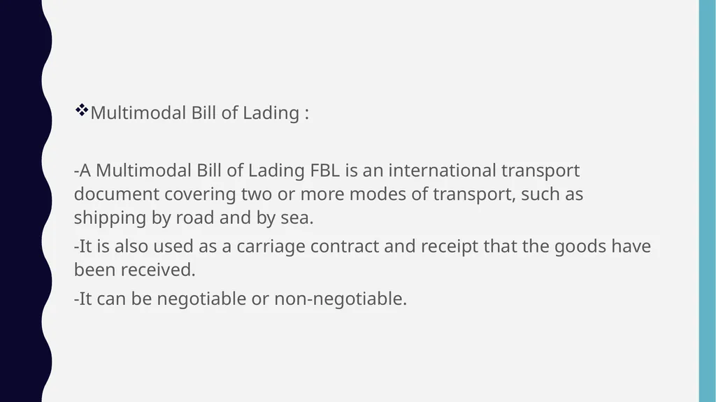 TRANSPORTatıon DOcUMENTS GENERAL INFO We all know, - slide 23 of 41