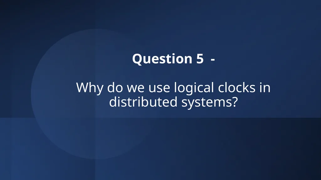 IN5020 - Distributed Systems Group Session Topic 2 - slide 13 of 20