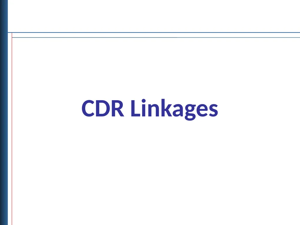 Data Linkages for DaVINCI Objectives Describe - slide 17 of 29