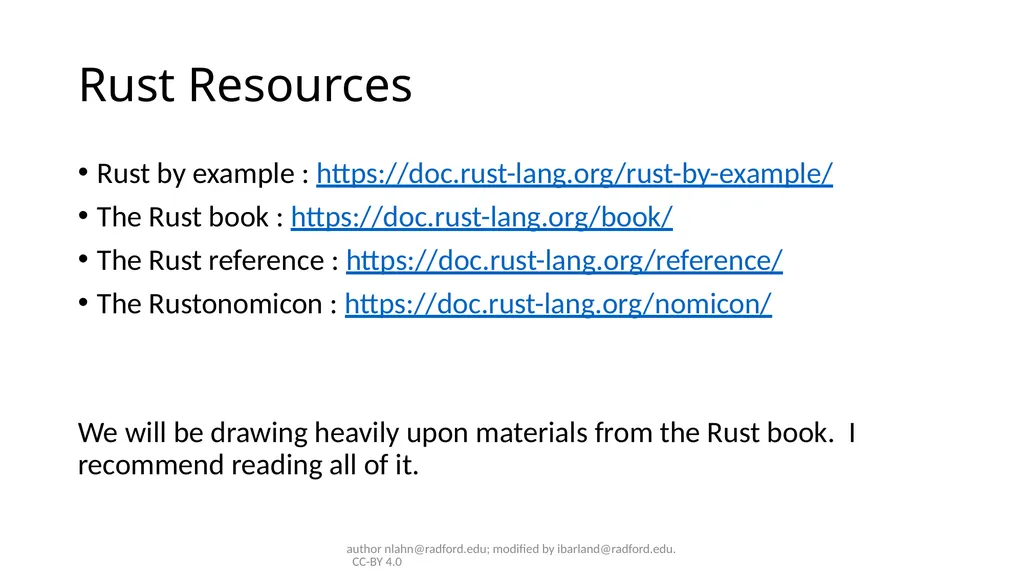 Course Intro ITEC320 author nlahn@radford.edu; - slide 19 of 20