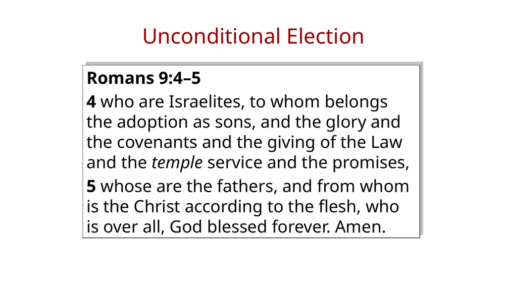 Session 2-A What’s So Great About Unconditional - slide 11 of 39