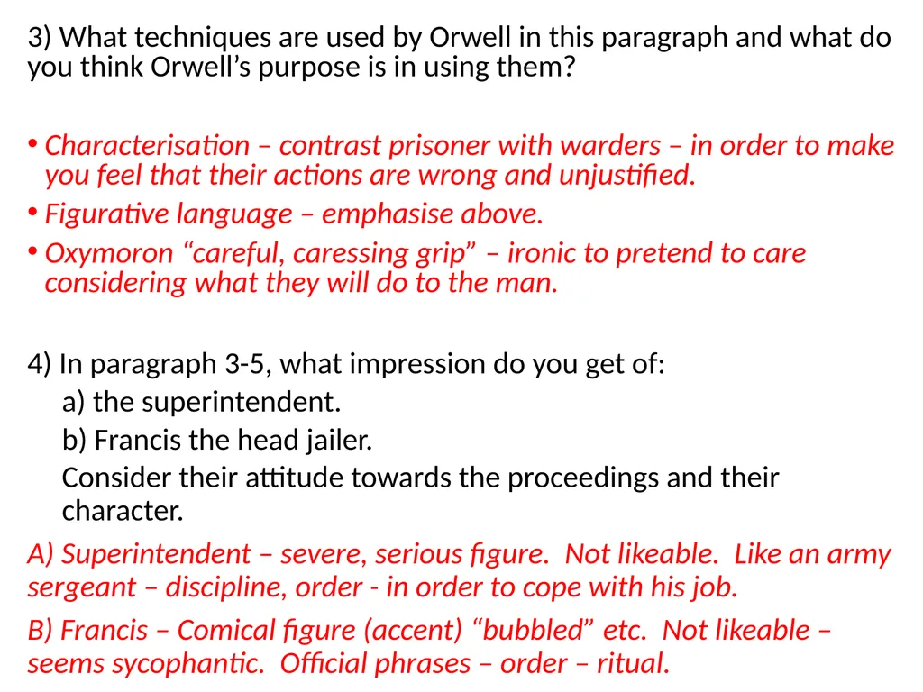 A Hanging – George Orwell George Orwell - - slide 19 of 61