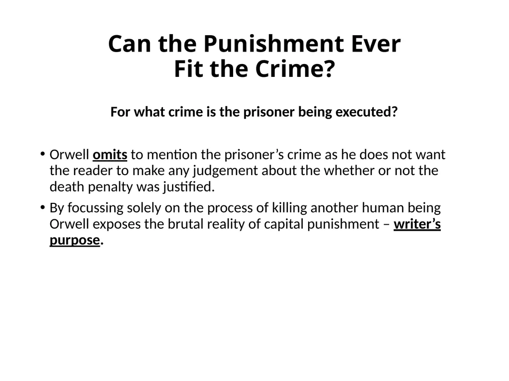 A Hanging – George Orwell George Orwell - - slide 14 of 61
