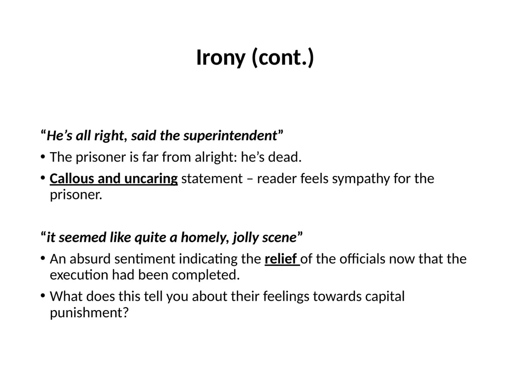 A Hanging – George Orwell George Orwell - - slide 27 of 61