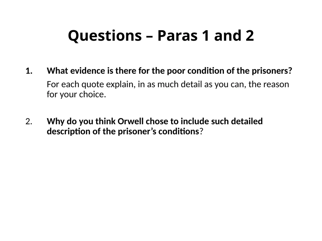 A Hanging – George Orwell George Orwell - - slide 9 of 61