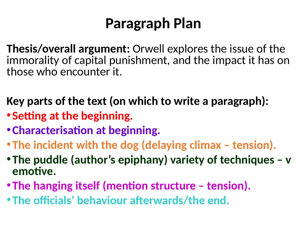 A Hanging – George Orwell George Orwell - - slide 45 of 61