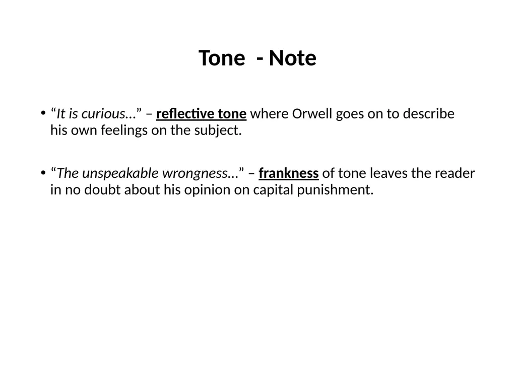 A Hanging – George Orwell George Orwell - - slide 36 of 61