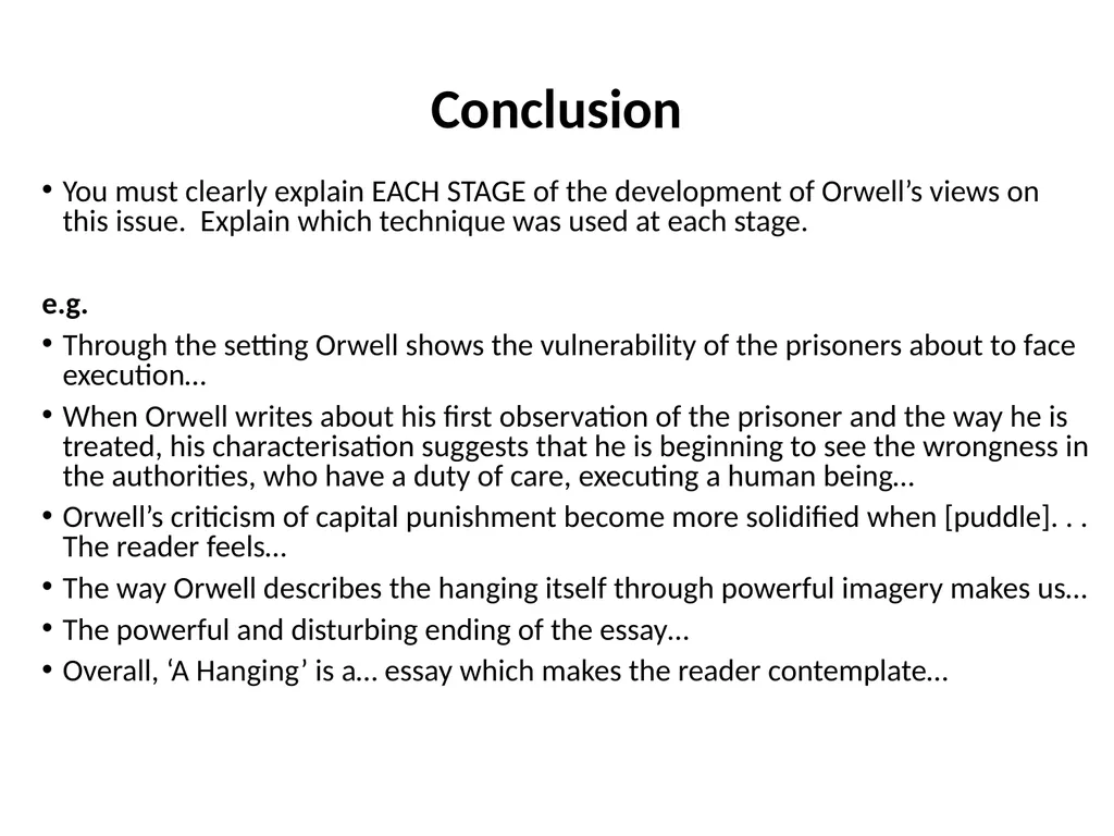 A Hanging – George Orwell George Orwell - - slide 60 of 61
