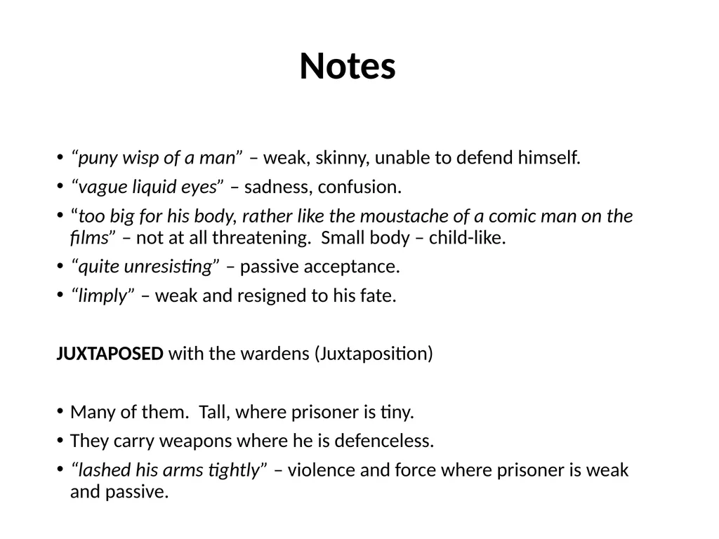 A Hanging – George Orwell George Orwell - - slide 22 of 61