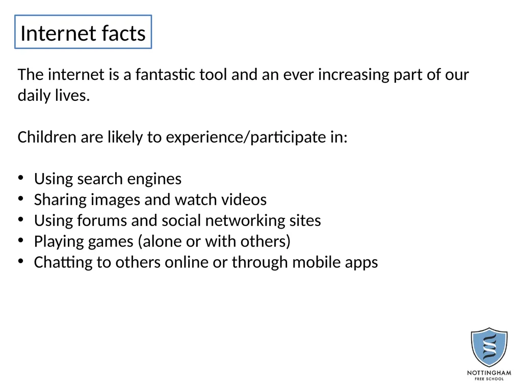Welcome to the parents’ forum Facts Social media - slide 3 of 14