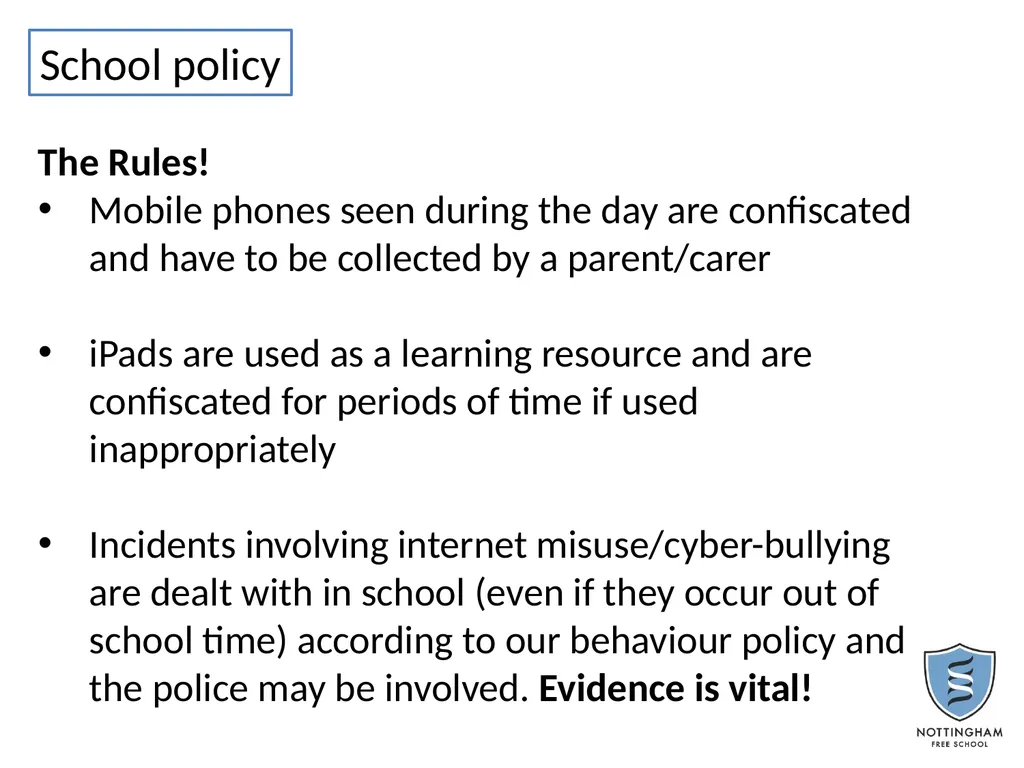 Welcome to the parents’ forum Facts Social media - slide 13 of 14