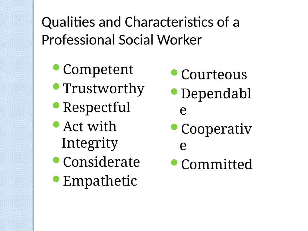 Development of Your Professional Self Carol - slide 12 of 14