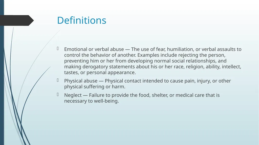 Abuse and Harassment District 6510 Overview - slide 5 of 25