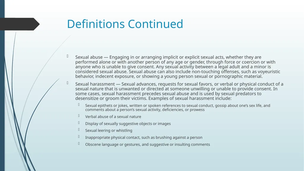 Abuse and Harassment District 6510 Overview - slide 6 of 25