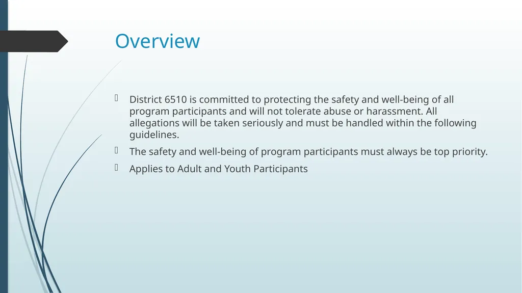 Abuse and Harassment District 6510 Overview - slide 2 of 25