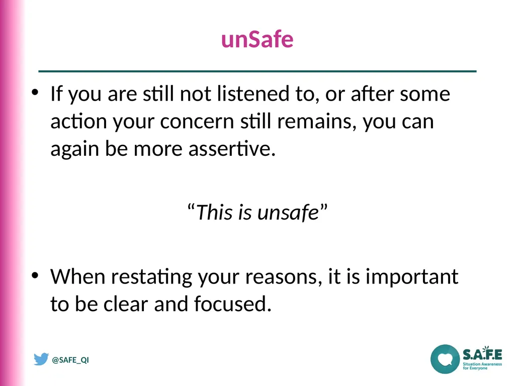 The CUSS Communication Tool What is CUSS? Cuss is - slide 6 of 8