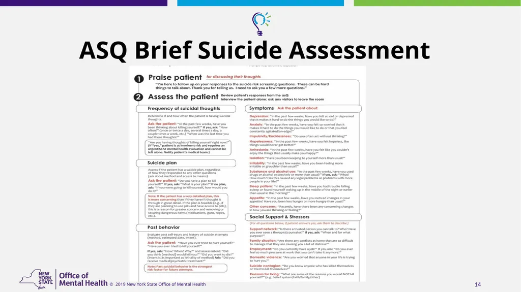 Suicide Risk Assessment and Management in - slide 14 of 23