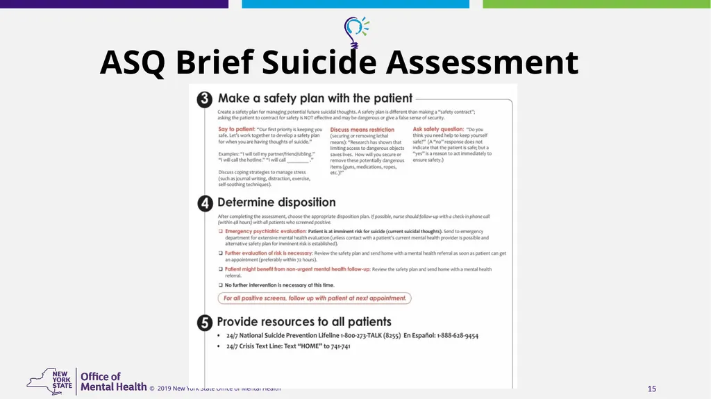 Suicide Risk Assessment and Management in - slide 15 of 23