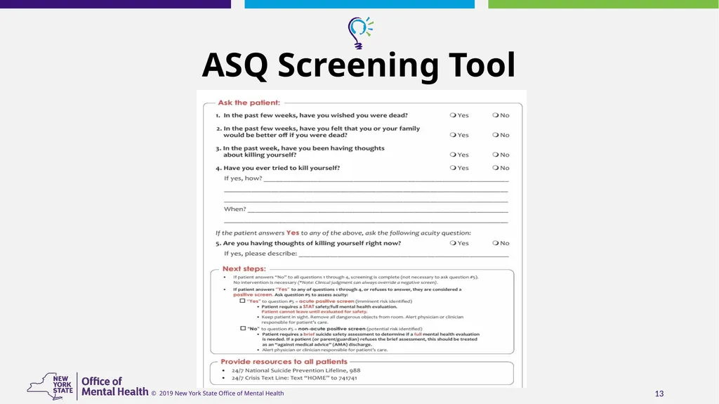 Suicide Risk Assessment and Management in - slide 13 of 23