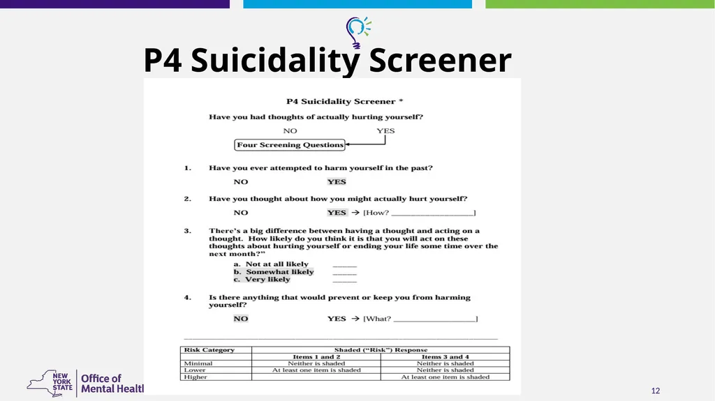 Suicide Risk Assessment and Management in - slide 12 of 23
