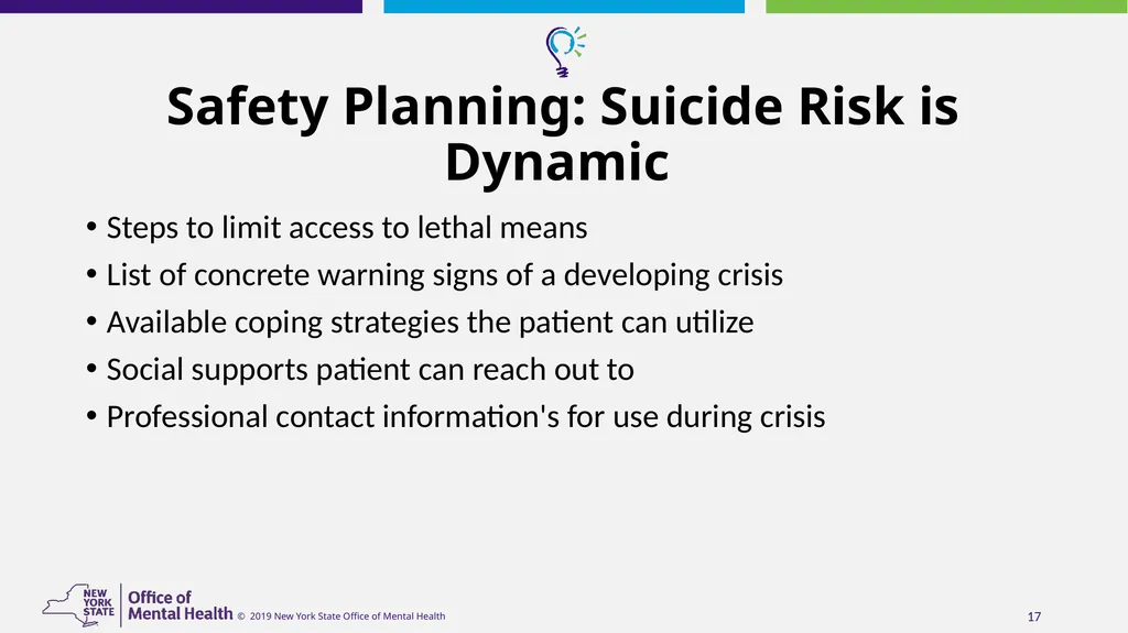 Suicide Risk Assessment and Management in - slide 17 of 23