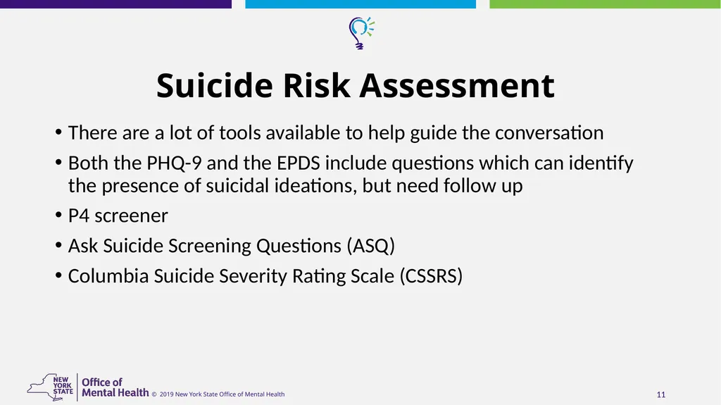 Suicide Risk Assessment and Management in - slide 11 of 23
