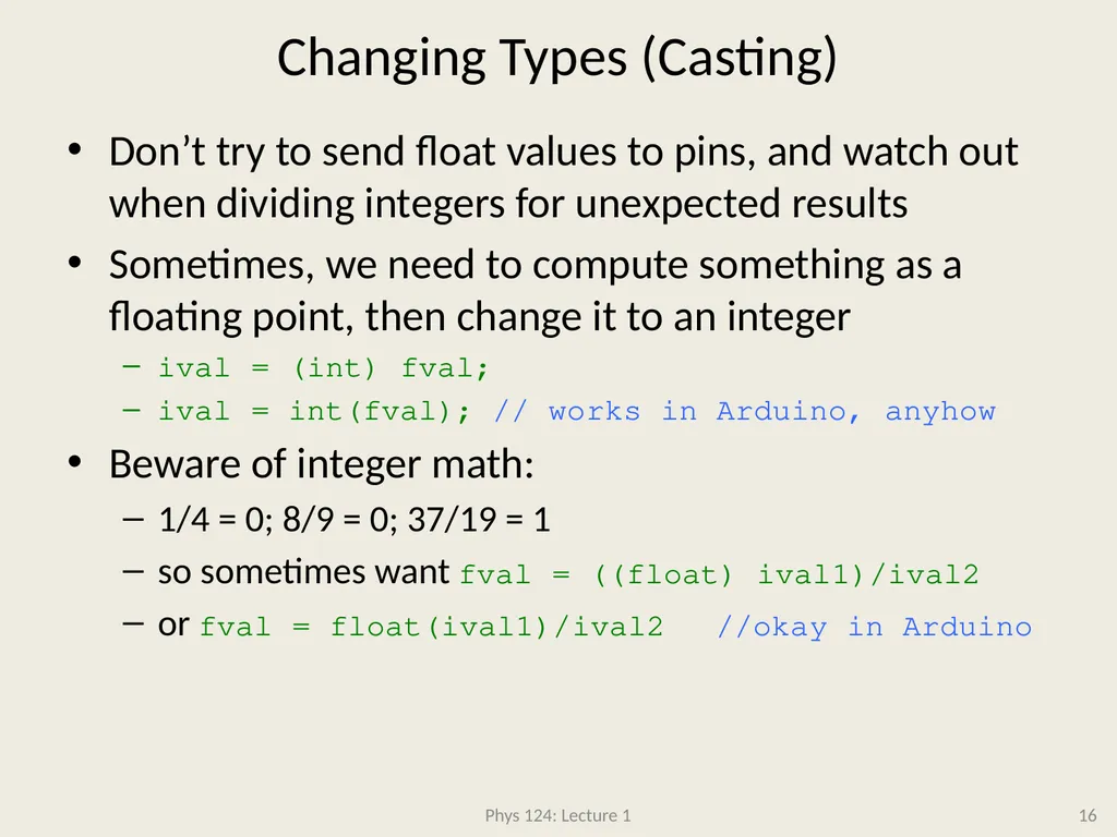 Physics 124: Lecture 1 Course Structure Crash - slide 16 of 24