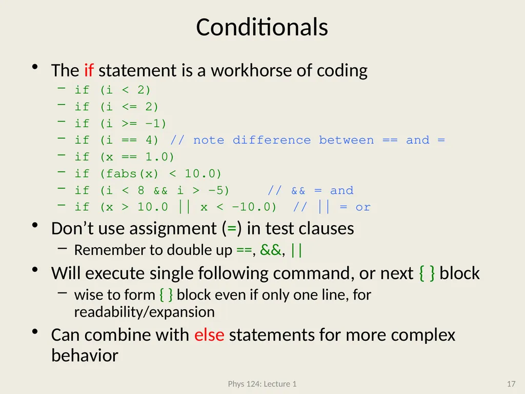 Physics 124: Lecture 1 Course Structure Crash - slide 17 of 24