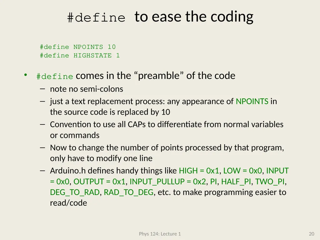 Physics 124: Lecture 1 Course Structure Crash - slide 20 of 24