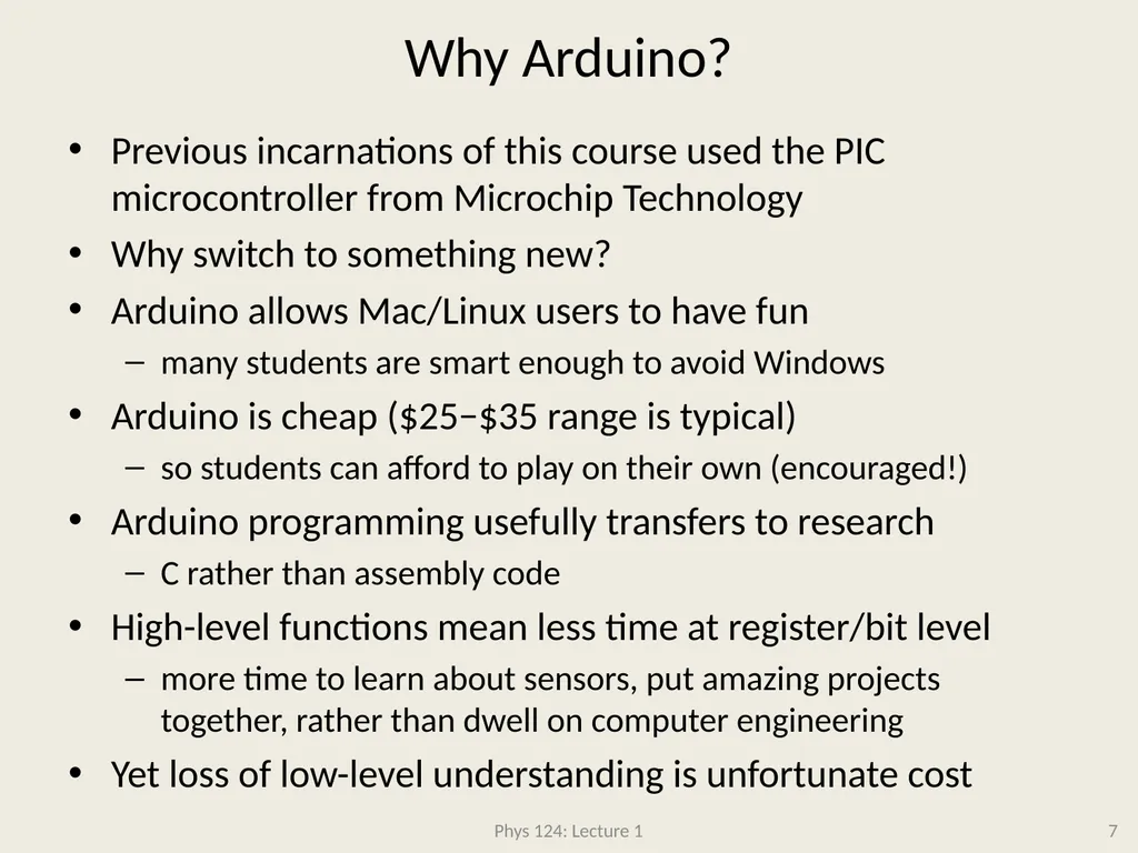 Physics 124: Lecture 1 Course Structure Crash - slide 7 of 24