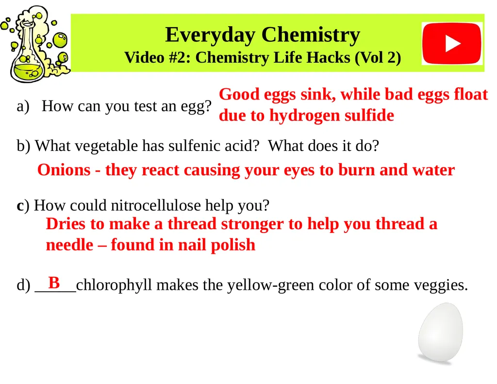 Directions: Use the links on the Matter & Atoms - slide 3 of 5