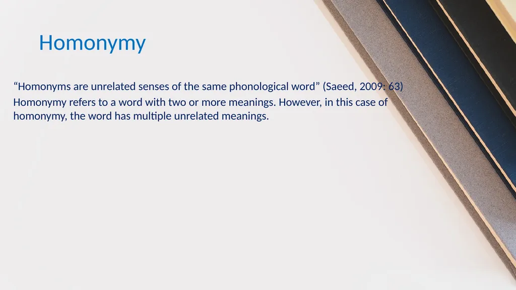 Prepared by: Mohammed Ali Ayad Lexical semantics - slide 3 of 27