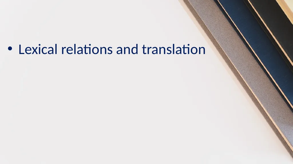 Prepared by: Mohammed Ali Ayad Lexical semantics - slide 18 of 27