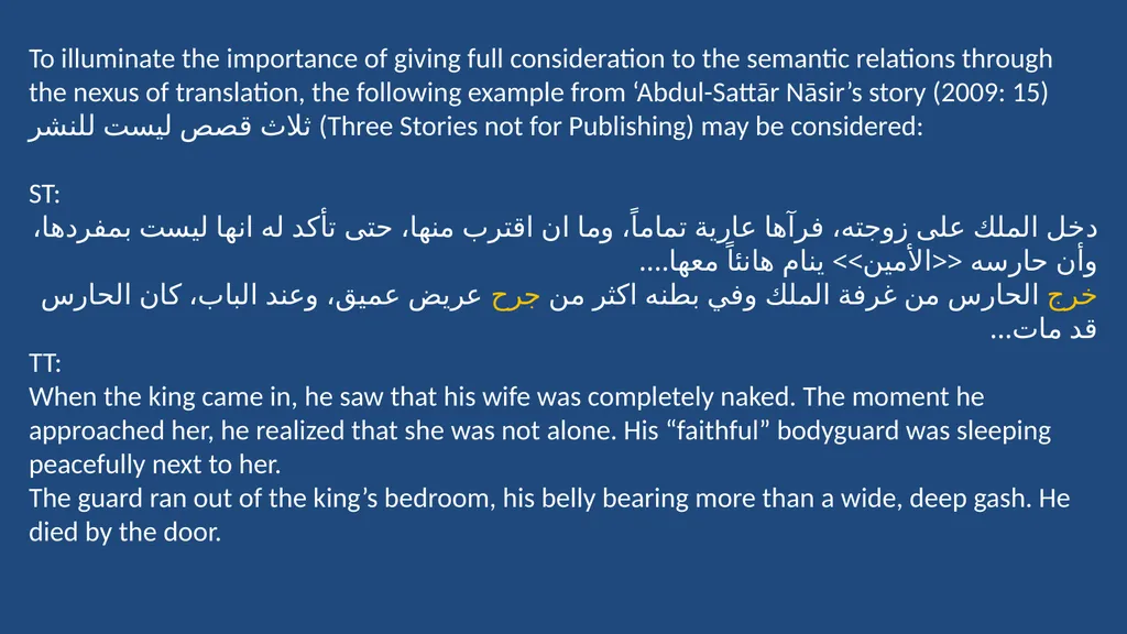 Prepared by: Mohammed Ali Ayad Lexical semantics - slide 23 of 27