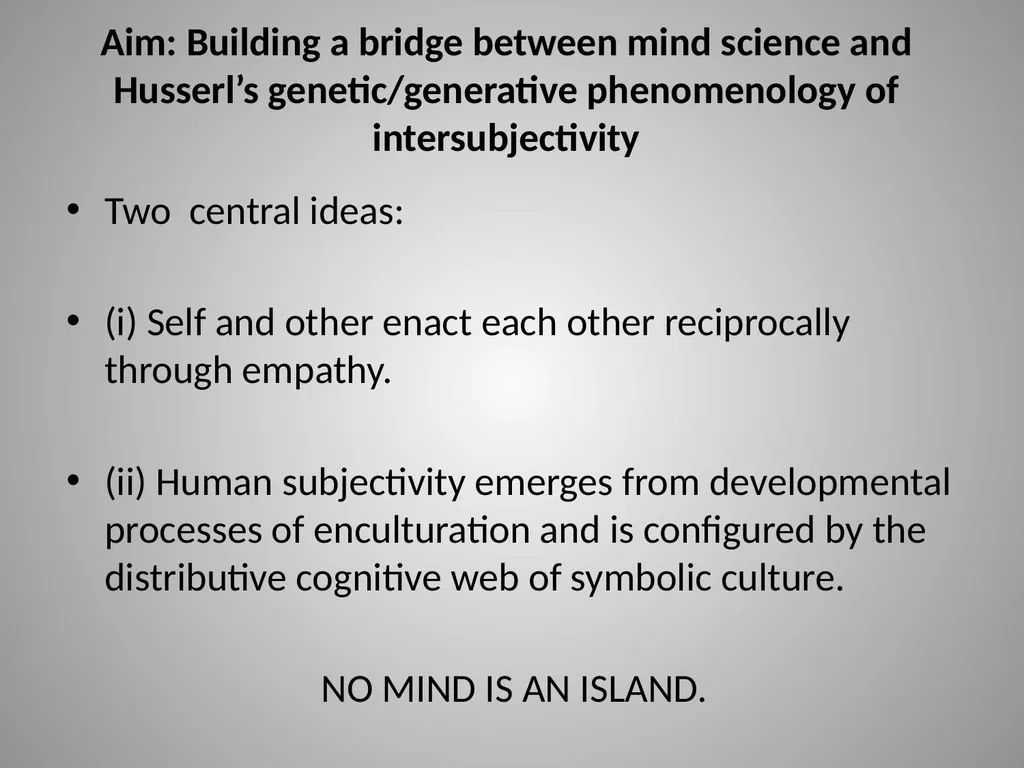 Evan Thompson – Mind in Life Chapter 13: Empathy - slide 2 of 29