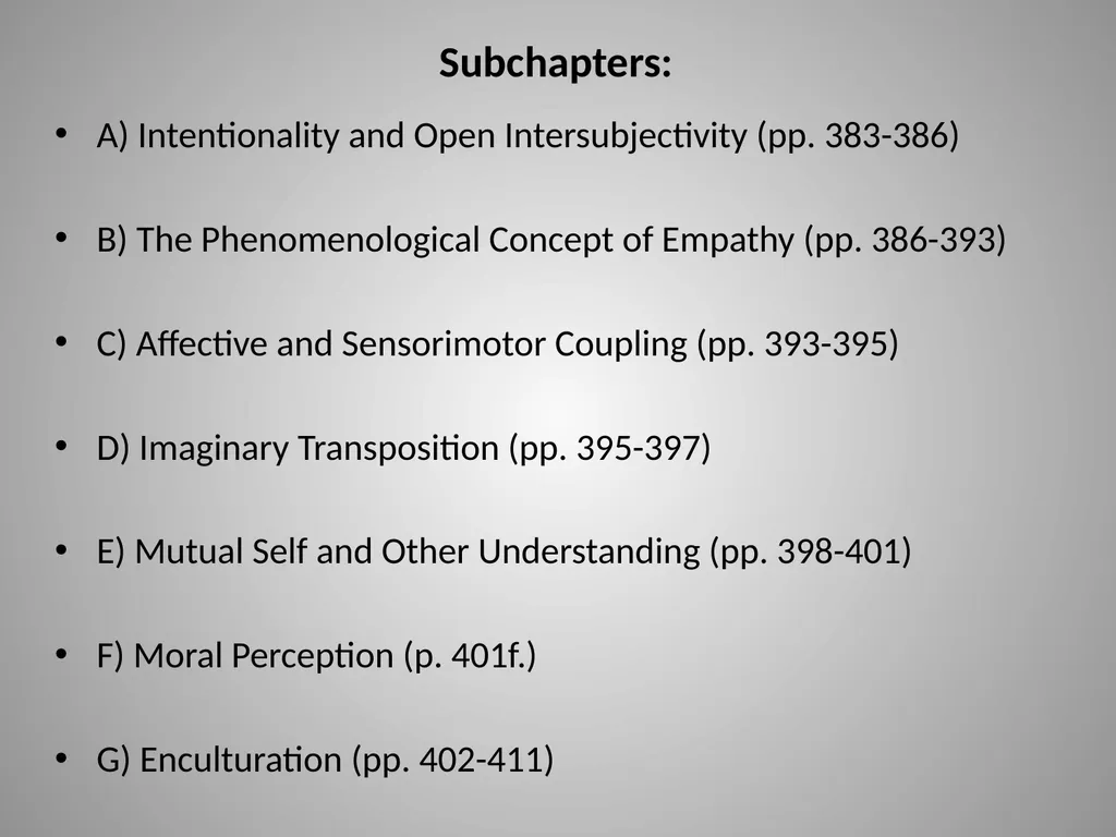Evan Thompson – Mind in Life Chapter 13: Empathy - slide 3 of 29