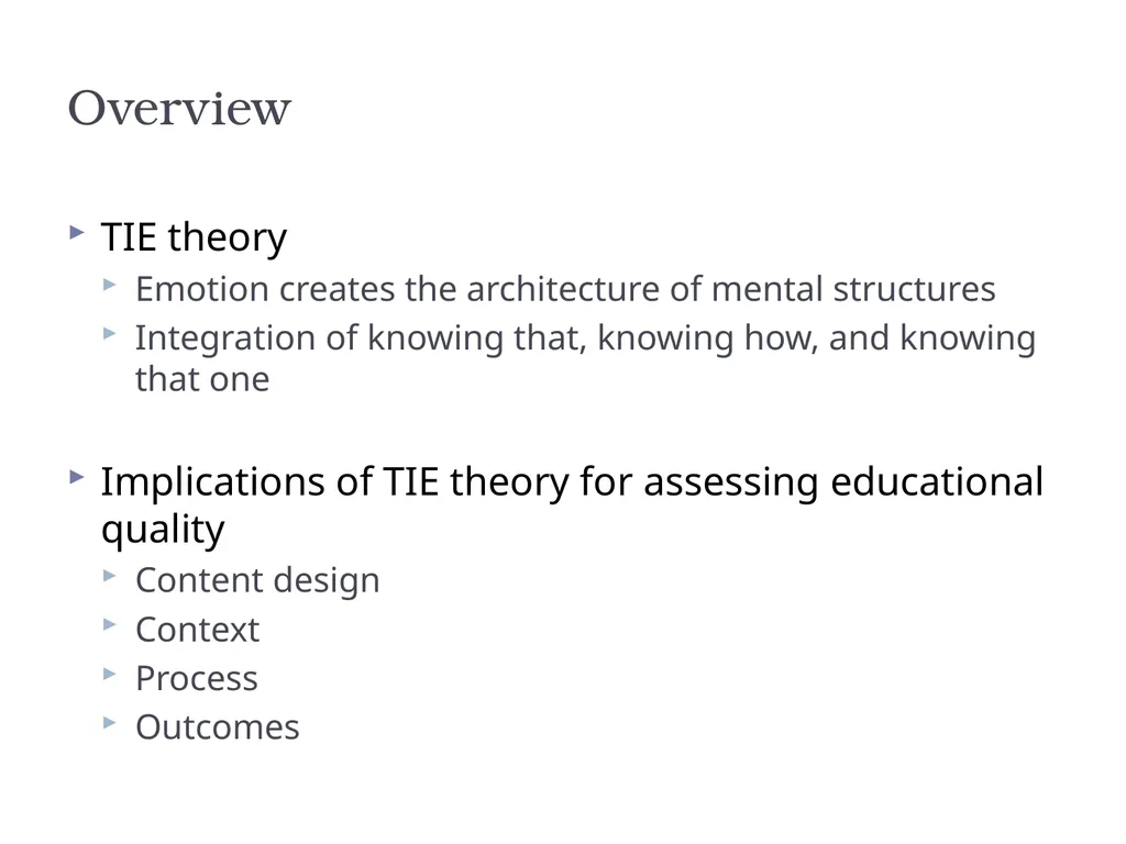 The Theory of Totally Integrated Education: - slide 6 of 29