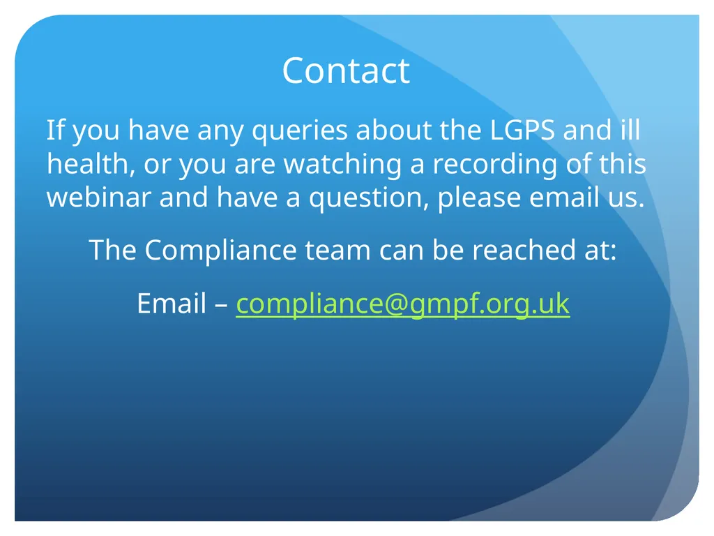 Understanding… Local Government Pension Scheme Ill - slide 50 of 50