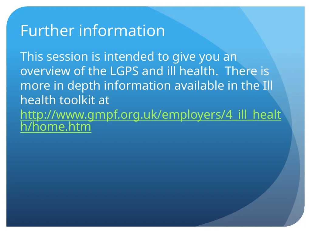 Understanding… Local Government Pension Scheme Ill - slide 49 of 50