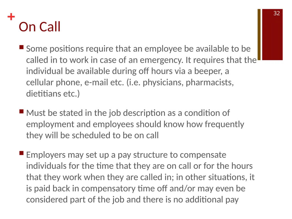 HUMAN RESOURCES NUTR 468 SPRING 2017 TYPES OF - slide 32 of 48