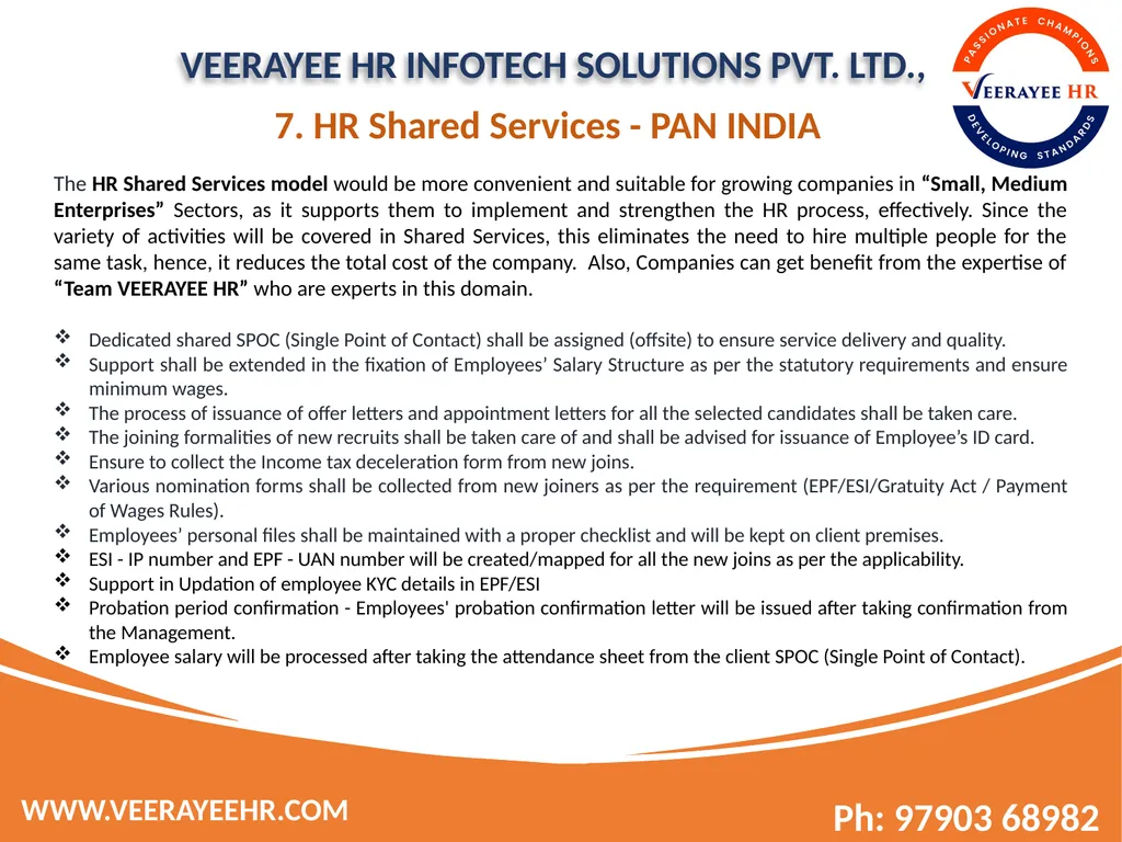 VEERAYEE HR INFOTECH SOLUTIONS PVT. LTD., - slide 16 of 27